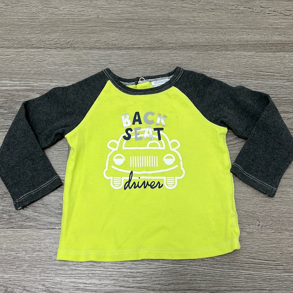 Absorba Baby “Back Seat Driver” Long Sleeve Shirt - size 18m